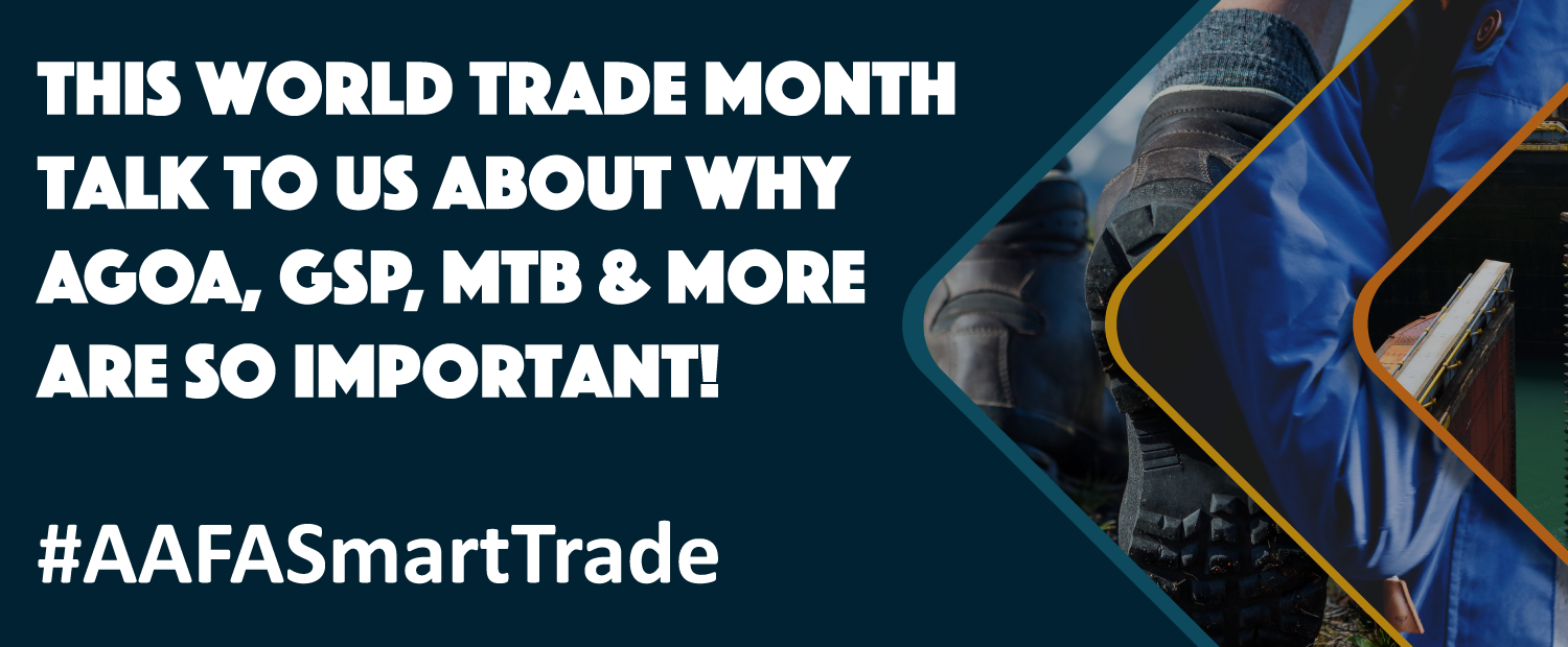 This World Trade Month – talk to us about why AGOA, GSP, MTB & more are SO important!
#AAFASmartTrade